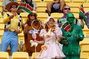 Fans enjoying the Sevens tournament. File photo / Mark Mitchell