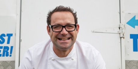 Mike Van de Elzen is happy to have more balance, but knows his children will have to get used to living in a chef's world of odd hours. Photo / Supplied