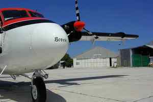 The Twin Otter plane similar to the one the three Canadian's were flying. Photo / Supplied
