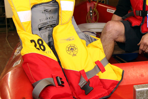 Only one of the two people rescued by the Coastguard was wearing a life jacket. File photo / APN