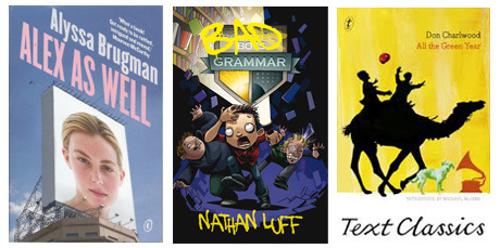 Alex as well by Alyssa Brugman, Bad grammar by Nathan Luff and All the green year by Don Charlwood. Photo / Supplied