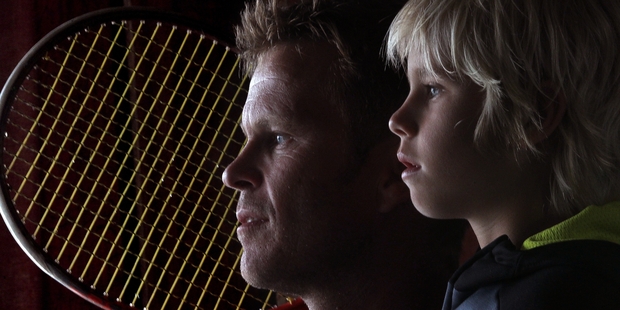 Father and son tennis team Andy and Mathew Donald. Photo/John Borren.