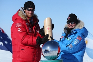Prince Harry has reached the South Pole after a three-week trek. Photo / AP