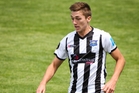 Hawke's Bay United's Tom Biss deserved yesterday's 90th minute equaliser in the wake of a huge workrate at Fred Taylor Park. Photo/Glenn Taylor. Hawke's Bay United's Tom Biss deserved yesterday's 90th minute equaliser in the wake of a huge workrate at Fred Taylor Park. Photo/Glenn Taylor.