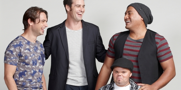 Life's Too Short cast, from left, Glen Levy, Millen Baird, James Fletcher and Fasitua Amosa, are game for a laugh.