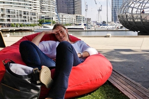 Former AirForce reservist Demelza Challies found it hard to separate her work life from home.