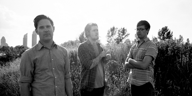 The in-synch members of Metz (from left), bassist Chris Slorach, drummer Hayden Menzies and guitarist/vocalist Alex Edkins.