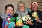CHRISTMAS CHEER: Room at the Inn Community Christmas Lunch organisers (from left) co-ordinator Caroline Nyboer, Masterton Mayor Lyn Patterson and Pastor Michael Jackson. PHOTO/LYNDA FERINGA CHRISTMAS CHEER: Room at the Inn Community Christmas Lunch organisers (from left) co-ordinator Caroline Nyboer, Masterton Mayor Lyn Patterson and Pastor Michael Jackson. PHOTO/LYNDA FERINGA