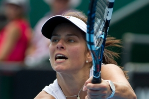 Julia Goerges is showing signs of returning to form after a disappointing year. Photo / Brett Phibbs