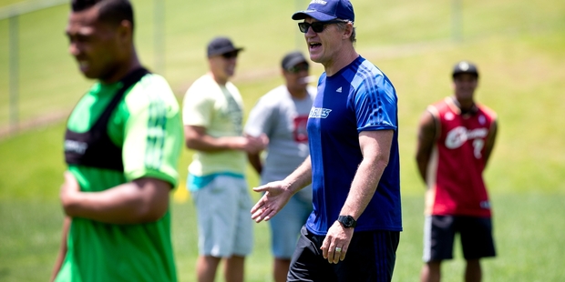 Sir John Kirwan's relentless positivity has improved the Blues' attitude. Photo / Dean Purcell