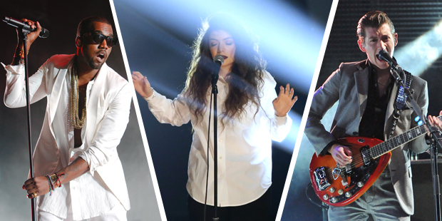 Kanye West, Lorde and The Arctic Monkeys are thought to have some of the best albums of the year. Photo / AP