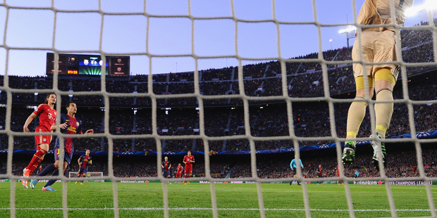 Manuel Neuer of Bayern Muenchen makes a save during the UEFA Champions League semi-final second leg match between Barcelona and FC Bayern Muenchen. Photo / Getty Images.