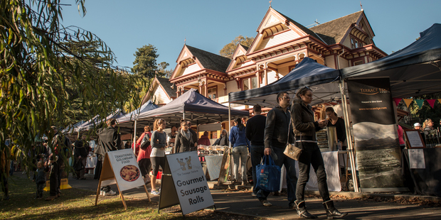 Stock up on cheeses, vegetables and treats at the Deans Bush Farmers Market at Riccarton homestead. Photo / Jason Burgess