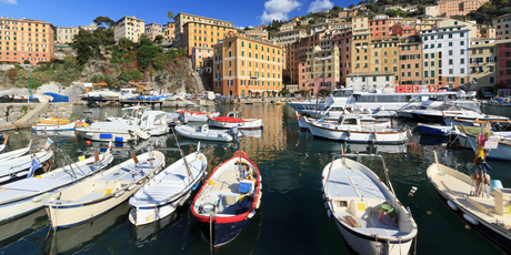 Fishing boats in Camogli.