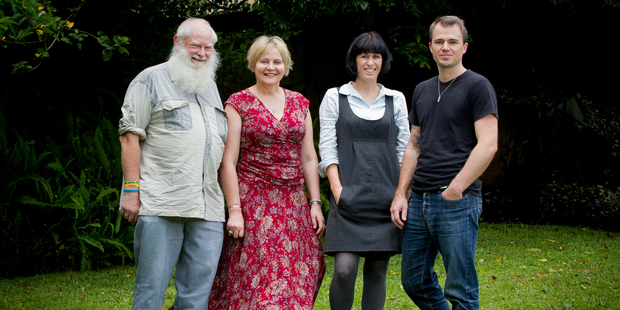 Malcolm Dixon, Magdel Hammond, Ainslie Gee and David Watson have all suffered from depression. Photo / Sarah Ivey