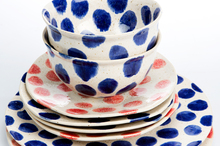 Polka dinner plates and bowls. Photo / Babiche Martens.
