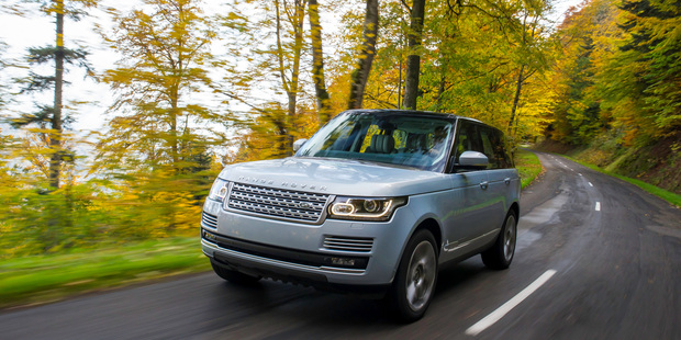 The Range Rover Hybrid's front end didn't like being dunked in the water during my off-road test drive.