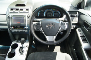 The interior of the Toyota Camry. Photo / David Linklater