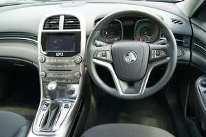 The interior of the Holden Malibu. Photo / David Linklater