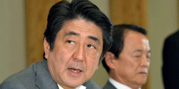 Prime Minister Shinzo Abe's economic revival strategy for Japan centers on cheap credit. Photo / AP