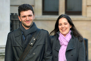 Louisa Hodkin and her fiancee Alessandro Calcioli have won a battle to marry in a Church of Scientology chapel. Photo / AP