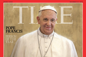 Pope Francis, Time magazine's 2013 Person of the Year. Photo / AP