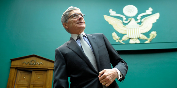 Federal Communications Commission Chairman Tom Wheeler arrives on Capitol Hill in Washington. Photo / AP