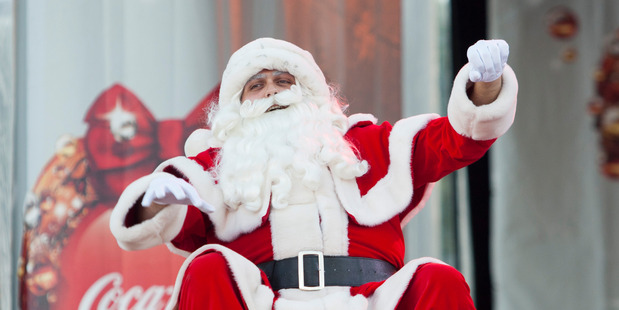Santa at Christmas in the Park. File photo / NZ Herald