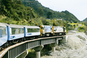 Tranz Alpine train travelling from Christchurch to Greymouth. Photo / File