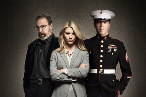 Mandy Patinkin, Claire Danes and Damian Lewis in Homeland.