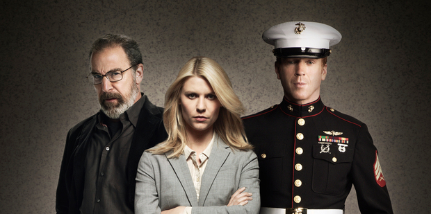 Mandy Patinkin, Claire Danes and Damian Lewis in Homeland.