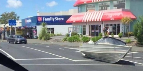 If you have misplaced your boat, one has been found lying outside Birkenhead KFC. (Can the owner please email Sideswipe.)