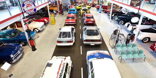 The vintage car museum in Hamilton.