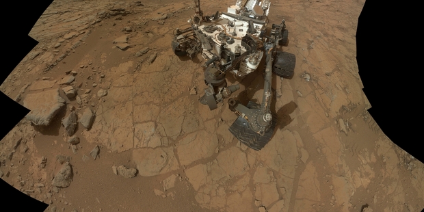 Nasa's Curiosity uncovered signs of a large ancient lake after being sent on a detour to investigate a "thermal anomaly". Photo / AP