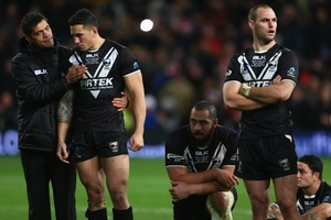 Stephen Kearney (left) is still getting over the Kiwis' World Cup defeat. Photo / Getty Images