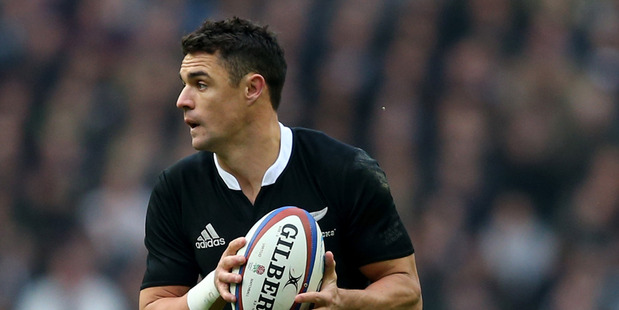 Dan Carter in his 100th test for New Zealand. Photo /Getty Images