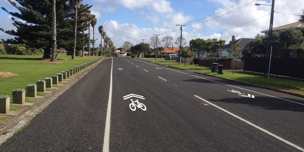 Auckland Transport hopes the markings will aid road safety.