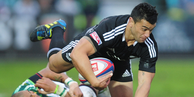 Sherwin Stowers scored for New Zealand but it wasn't enough as they went down to South Africa in the final. Photo /Getty Images