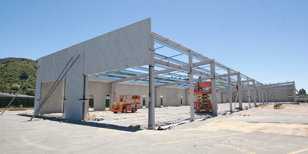 PROGRESSING FAST: Work on the new shopping centre on Fairy Springs Rd. PHOTO/BEN FRASER