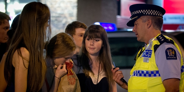 Inspector Gary Davey says much of his job is to make sure people like this young woman and her friends get home safely from their night out in central Auckland. Photo / Sarah Ivey