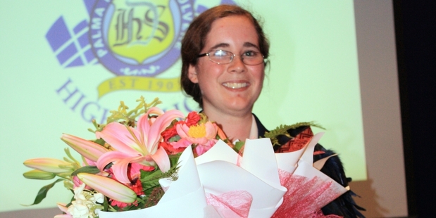 Laura Sandbrook is one of the girls to win a Dux award.
