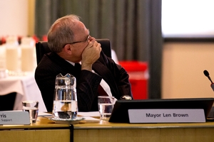 It must now be ascertained if Mayor Len Brown himself solicited SkyCity's $15,000 donation to his 2010 campaign. Photo / Dean Purcell