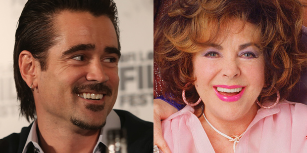 Colin Farrell says he had a 'romantic relationship' with Elizabeth Taylor. Photo / Getty Images, Supplied