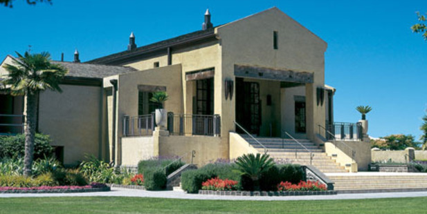 A themed day out with Grab A Seat including return flights from Auckland to Napier, a three-course lunch at Church Road Winery (pictured), wine tasting and live music, would make a great gift.