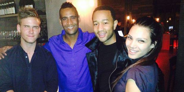 John Legend at Mekong Baby in Ponsonby. Photo / Facebook