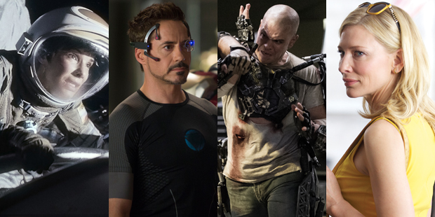'Gravity', 'Iron Man 3', 'Blue Jasmine' and 'Elysium' have made Dominic Corry's 2013 top ten list.
