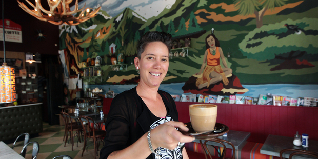 Manager Bela Grimsdale has taken charge of the look of Queenies Restaurant in Freemans Bay. Photo / Doug Sherring