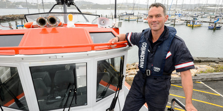 Brent Sarden's family are used to him having his pager at hand on Christmas Day. Photo / Mark Coote