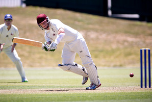 ND's Joe Carter shared a 213-run partnership for the second wicket with Daniel Flynn. Photo / Dean Purcell