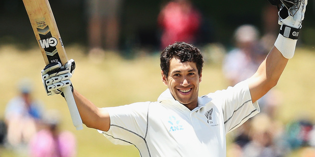 With one possible innings to come, Taylor's 493 runs are the second-most by a New Zealand batsman in a three-test series. Photo / Getty Images